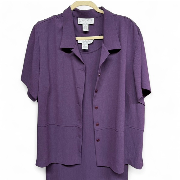 Maggie Mcnaughton Tops - Vintage Purple Maggie McNaughton blouse and maxi dress set